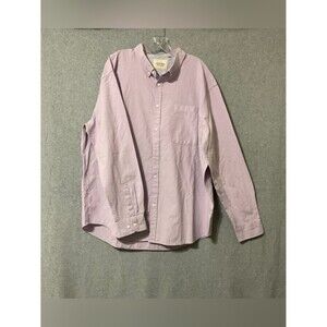 Oxford Men’s Button-Down Shirt - Light Lavender 3 XL